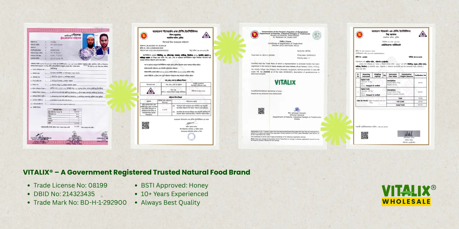 VITALIX Government Registration